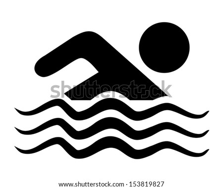 Summer Sports Icons Swimming Icon Stock Vector 211270363 - Shutterstock