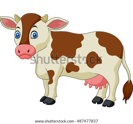 Cartoon Cow Mad Expression Stock Vector 118275322 - Shutterstock