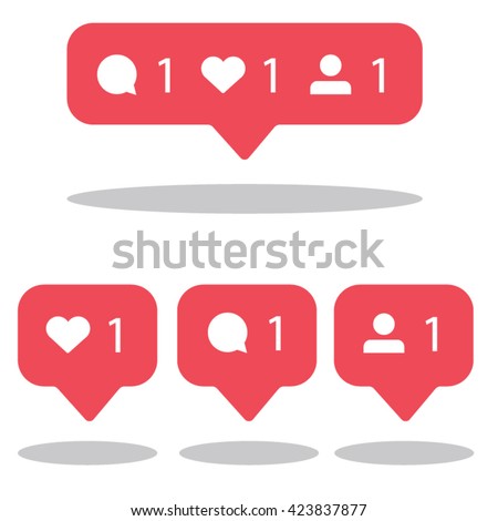 Flat Design Social Network Rating Icons Stock Vector ... - 450 x 470 jpeg 26kB