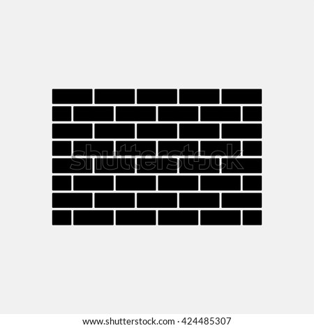 Download Brick Wall Line Solid Icon Outline Stock Vector 607951364 ...