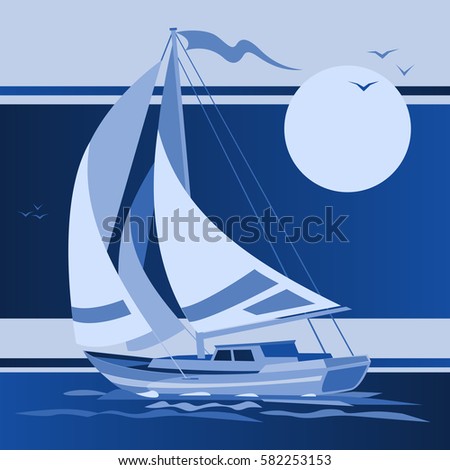 sailing boat elements sailing boat vector hand drawn sketch stock vector sailing boat elements sailing boat vector hand drawn sketch stock vector