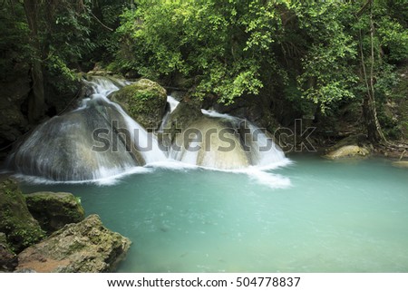 Waterfall Hidden Tropical Jungle Stock Photo 460505092 - Shutterstock