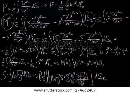 Quantum Mechanics Formulas On Blackboard Stock Photo 27955571 ...