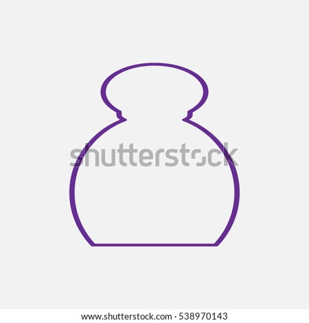 Big Bottle Icon Simple Illustration Big Stock Vector 581718115