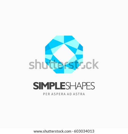 Vector Color Logo Hexagon Template Modern Stock Vector 283494779 ...