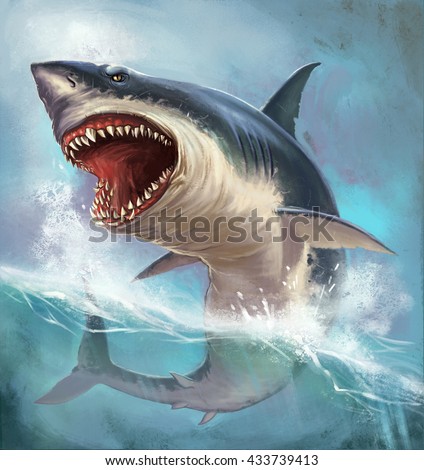 Shark Stock Illustration 433739413 - Shutterstock