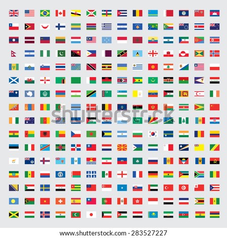 World Flags Stock Vector 158241572 - Shutterstock