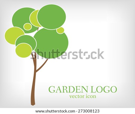 Green Tree Garden Logo Template Ecology Stock Vector 273731417 Shutterstock Green Tree Vector Logo Design Garden Concept Eco Icon Stock Vector Illustration Of Concept