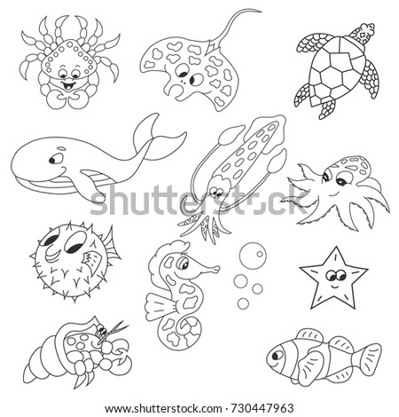 Fish Icons Geometric Shape Stock Vector 44318842 - Shutterstock