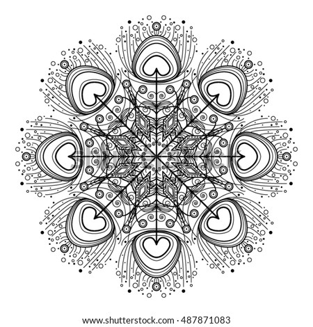 Download All Seeing Eye Ornate Round Mandala Stock Vector 426210112 ...