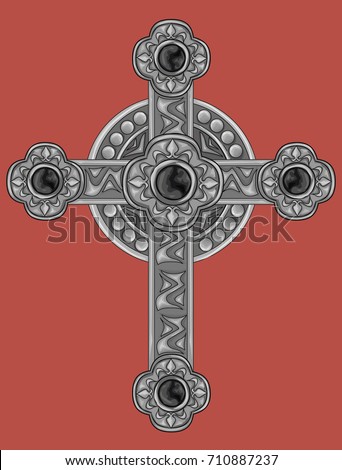 Detailed Cross Illustration Stock Vector 48618130 - Shutterstock