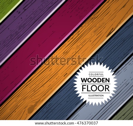 Vector colorful wooden background place your stock vektorgrafik ...