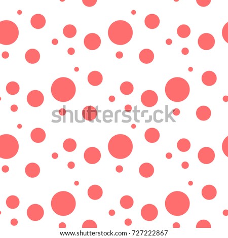 Seamless Red Dots Pattern Stock Vector 19846543 - Shutterstock