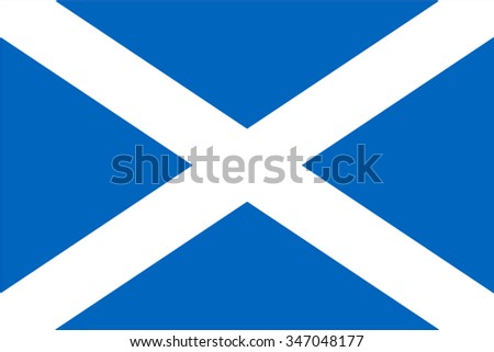 Modern Design Scottish National Flag Stock Illustration 209742262