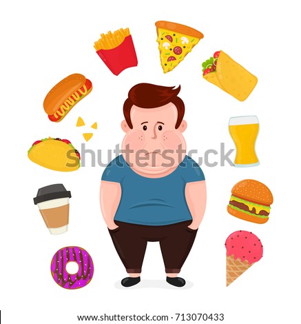 Business Man Unhappy Hungry Bearded Man Stock Vector 763185838 ...