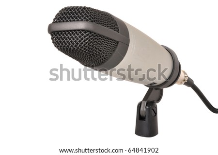Retro Microphone Stand Stock Vector 130093712 - Shutterstock