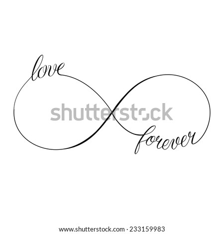 Infinity Love Forever Symbol Stock Vector 125690171 - Shutterstock