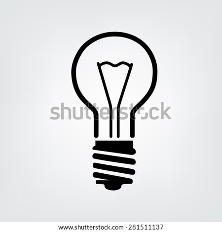 Light Bulb Icon Stock Vector 104996177 - Shutterstock