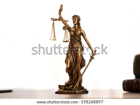 Statue Justice Lady Justice Iustitia Justitia Stock Photo 606253142 ...