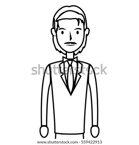 Mustache Man Cartoon Stock Vector 55576180 - Shutterstock