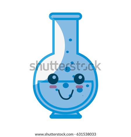 Happy Test Tubes Cartoons Isolated Over Stock Vector 92283016