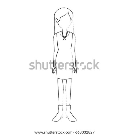 Over Sized Women Love Wear Fashionable Stock Vector 261790409