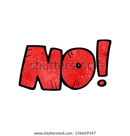 No Cartoon Stock Vector 79309150 - Shutterstock