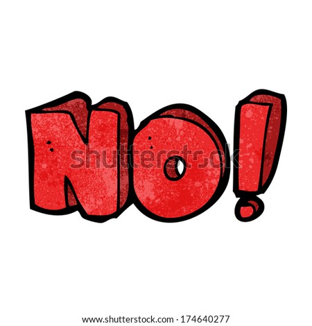 No Cartoon Stock Vector 79309150 - Shutterstock