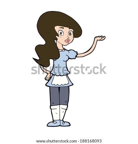Cartoon Waitress Stock Illustration 205839544 - Shutterstock