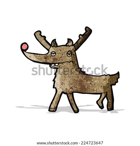 Cartoon Christmas Reindeer Stock Vector 225241903 - Shutterstock