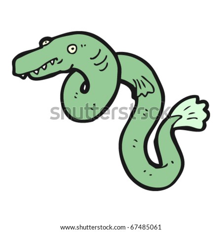 Cartoon Eel Stock Vector 118599712 - Shutterstock