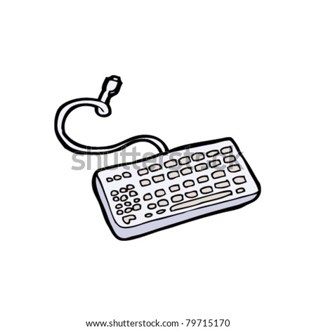 Computer Keyboard Cartoon Stock Vector 77582596 - Shutterstock