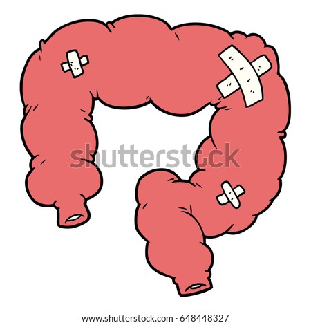 Hand Drawn Bowel Inside Human Large Stock Vector 221147233 - Shutterstock