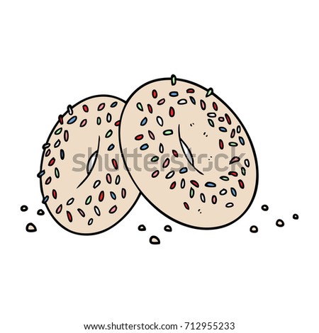 Bagel Cartoon Stock Vector 77930269 - Shutterstock