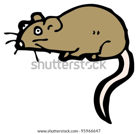 Cartoon Mole Illustration On White Background Stock Illustration ...