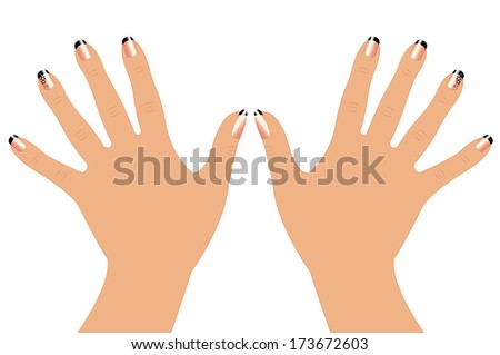 Vector Manicure Stock Vector 45901708 - Shutterstock