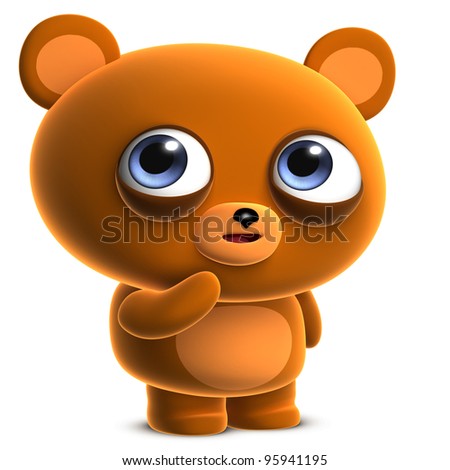 Cute Cartoon Bear Stock Illustration 95980591 - Shutterstock