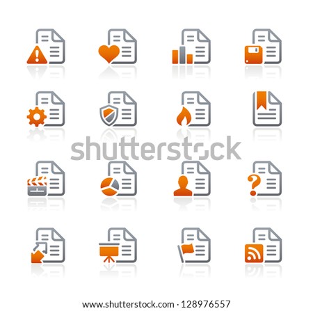 Documents Icons 1 Azure Series Stock Vector 115426795 - Shutterstock