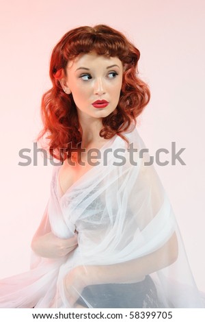 Pretty Pinup Girl Vintage Camera On Stock Photo 57903049 - Shutterstock