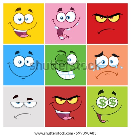 Numbers Onetwo Three Cartoon Characters Speech Stock Vector 109790270 ...