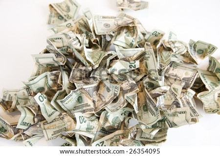 Used Broken One Dollar Bills Texture Stock Photo 40985818 - Shutterstock