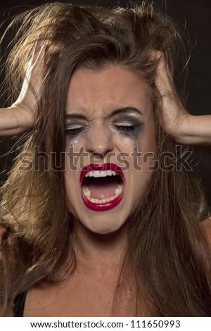 Woman Sticking Her Tongue Out Stock Photo 123525481 - Shutterstock