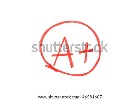 A Grade Written On Test Paper Stock Photo 36151003 - Shutterstock