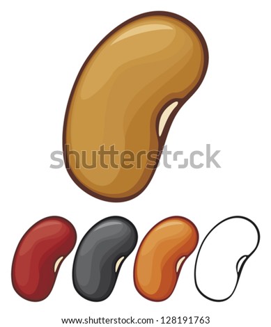 Beans Stock Vector 128191763 - Shutterstock