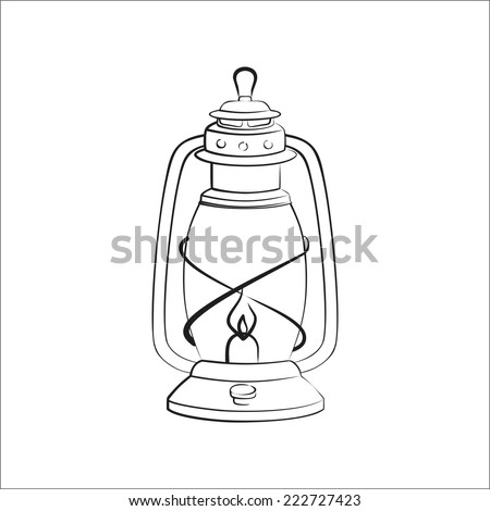 Gas Lamp Stock Vector 222727423 - Shutterstock