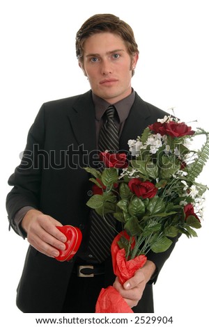 Man Bouquet Flowers Kneeling Before Grave Stock Photo 4908409 ...