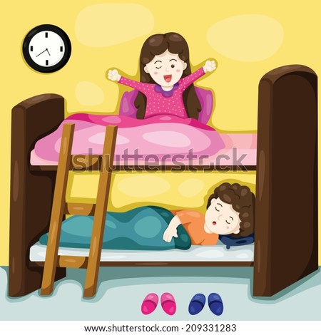 Illustration Isolated Children Bed On White Stock Vector 51433003 ...