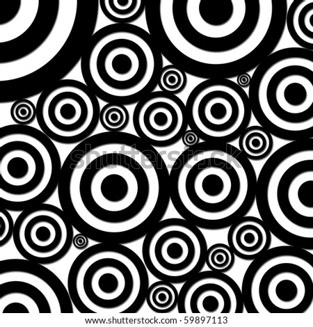 Blackwhite Circles Vector Background Stock Vector 6732847 - Shutterstock