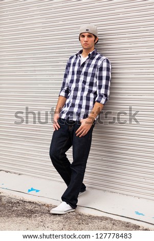 Handsome Young Man Urban Fashion Lifestyle Stock Photo 65535556 ...