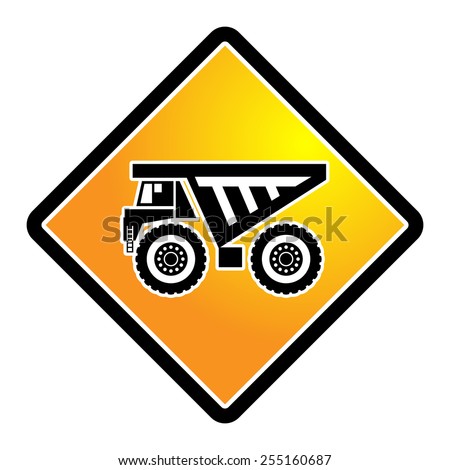 Canadian Road Warning Sign Lumber Trucks Stock Illustration 327328151 ...